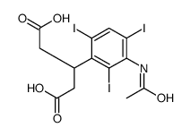 3-(3-acetamido-2,4,6-triiodophenyl)pentanedioic acid Structure