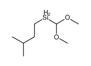 dimethoxymethyl(3-methylbutyl)silane结构式