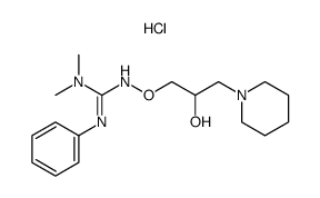 N,N-Dimethyl-N'-[2-hydroxy-3-(1-piperidinyl)-propoxy]-N''-phenyl-guanidine Hydrochloride结构式