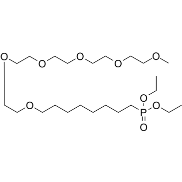 m-PEG6-(CH2)8-phosphonic acid ethyl ester structure