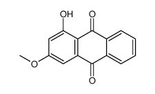 1-Hydroxy-3-methoxy-9,10-anthraquinone结构式