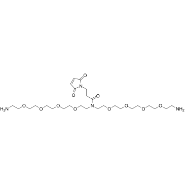 N-Mal-N-bis(PEG4-amine) TFA structure