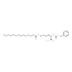 L-Lysine,N6-(1-oxotetradecyl)-N2-[(phenylmethoxy)carbonyl]- Structure