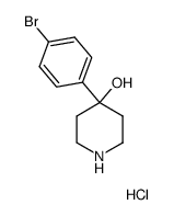 4-Piperidinol, 4-(4-bromophenyl)-, hydrochloride (1:1) structure