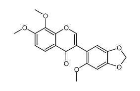 7,8,6'-trimethoxy-3',4'-methylenedioxyisoflavone Structure