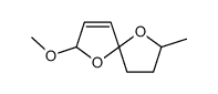 2-methoxy-7-methyl-1,6-dioxaspiro[4.4]non-3-ene结构式