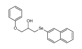 1-naphthalen-2-ylselanyl-3-phenoxypropan-2-ol结构式