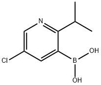 5-Chloro-2-(iso-propyl)pyridine-3-boronic acid结构式