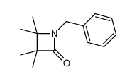 1-benzyl-3,3,4,4-tetramethylazetidin-2-one结构式