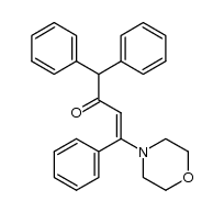 4-morpholin-4-yl-1,1,4-triphenyl-but-3-en-2-one Structure