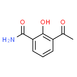 Benzamide, 3-acetyl-2-hydroxy- structure