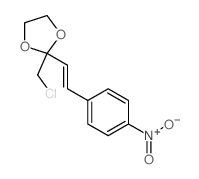 1,3-Dioxolane,2-(chloromethyl)-2-[2-(4-nitrophenyl)ethenyl]- Structure