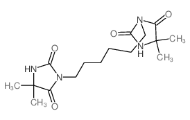 2,4-Imidazolidinedione,3,3'-(1,6-hexanediyl)bis[5,5-dimethyl-结构式