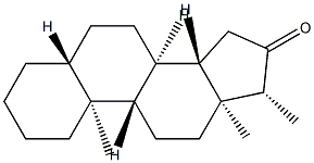 17β-Methyl-5α-androstan-16-one结构式