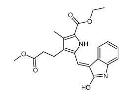 5-Ethoxycarbonyl SU 5402 Methyl Ester结构式