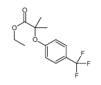 ethyl 2-methyl-2-[4-(trifluoromethyl)phenoxy]propanoate结构式