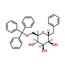 Phenyl 1-thio-6-O-trityl-α-D-mannopyranoside结构式