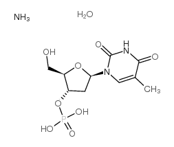 thymidine 3'-monophosphate ammonium salt hydrate structure