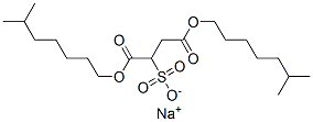 Butanedioic acid, sulfo-, 1,4-diisooctyl ester, sodium salt structure