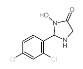 4-Imidazolidinone,2-(2,4-dichlorophenyl)-3-hydroxy- Structure