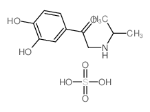 Bis((2-(3,4-dihydroxyphenyl)-2-oxoethyl)isopropylammonium) sulphate Structure