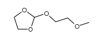 2-(2-methoxyethoxy)-1,3-dioxolan结构式