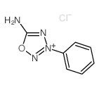 1,2,3,4-Oxatriazolium,5-amino-3-phenyl-, chloride (1:1)结构式