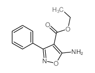 5-氨基-3-苯基异恶唑-4-羧酸乙酯结构式
