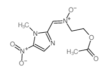Ethanol,2-[[(1-methyl-5-nitro-1H-imidazol-2-yl)methylene]oxidoamino]-, 1-acetate Structure