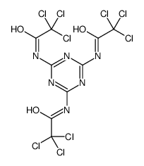 N-[4,6-bis[(2,2,2-trichloroacetyl)amino]-1,3,5-triazin-2-yl]-2,2,2-trichloroacetamide结构式