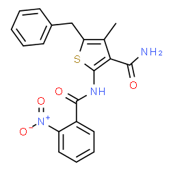 5-benzyl-2-({2-nitrobenzoyl}amino)-4-methyl-3-thiophenecarboxamide picture