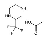 acetic acid,2-(trifluoromethyl)piperazine Structure