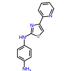 N-(4-PYRIDIN-2-YL-THIAZOL-2-YL)BENZENE-1,4-DIAMINE structure