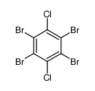 1,2,4,5-tetrabromo-3,6-dichlorobenzene structure