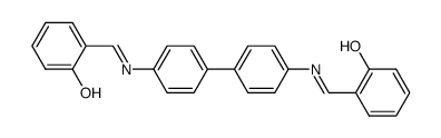 N,N'-bis(2-hydroxybenzylidene)benzidine结构式
