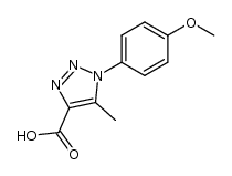 1-(4-METHOXY-PHENYL)-5-METHYL-1H-[1,2,3]TRIAZOLE-4-CARBOXYLIC ACID结构式