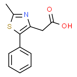 (2-METHYL-5-PHENYL-THIAZOL-4-YL)-ACETIC ACID结构式