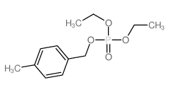 1-(diethoxyphosphoryloxymethyl)-4-methyl-benzene structure