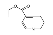 ethyl 6,7-dihydro-5H-pyrrolizine-1-carboxylate结构式