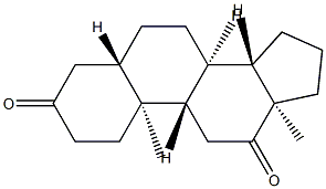 5α-Androstane-3,12-dione结构式