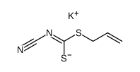 Cyanimidodithiokohlensaeure-allylester-kaliumsalz Structure