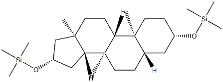 3β,16β-Bis(trimethylsilyloxy)-5α-androstane Structure