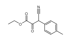 ethyl 3-cyano-3-(4-methylphenyl)-2-oxopropanoate结构式