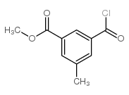 Benzoic acid, 3-(chlorocarbonyl)-5-methyl-, methyl ester (9CI) Structure