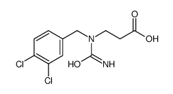3-[carbamoyl-[(3,4-dichlorophenyl)methyl]amino]propanoic acid结构式