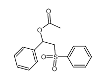 1-phenyl-2-(phenylsulfonyl)ethyl acetate结构式