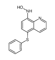 N-(5-phenylsulfanyl-[8]quinolyl)-hydroxylamine Structure