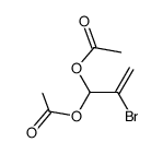 3,3-diacetoxy-2-bromo-propene结构式