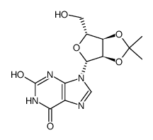 O2',O3'-isopropylidene-xanthosine Structure