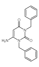 6-amino-1,3-dibenzyl-pyrimidine-2,4-dione Structure